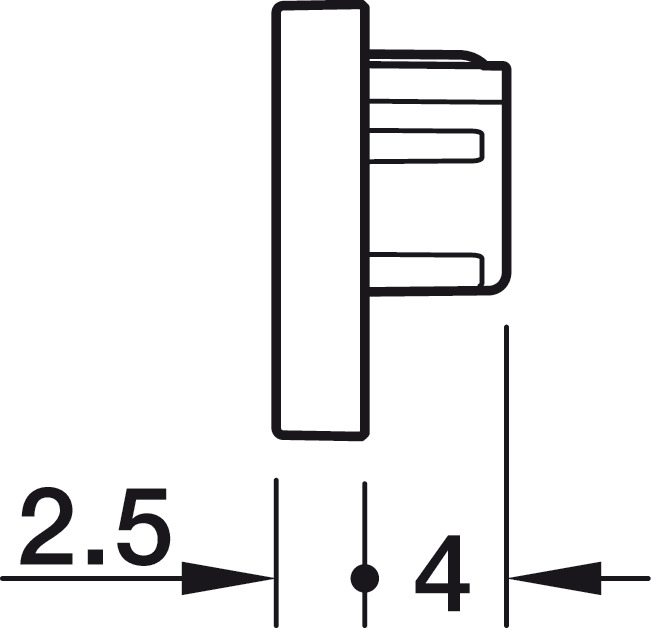 LED profil LOOX5, povrchový 2101, hliník, černý elox, 3v1 - LED profil + difuzor Opál + plastové koncové záslepky (2ks), 3m